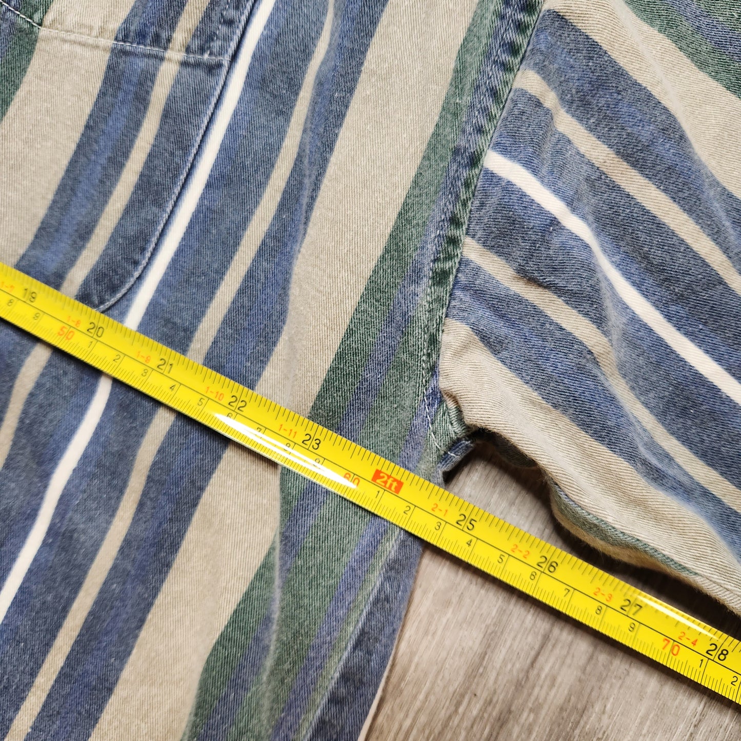 Vintage Calvin Klein Jeans Striped Button Up Shirt Classic CK Style