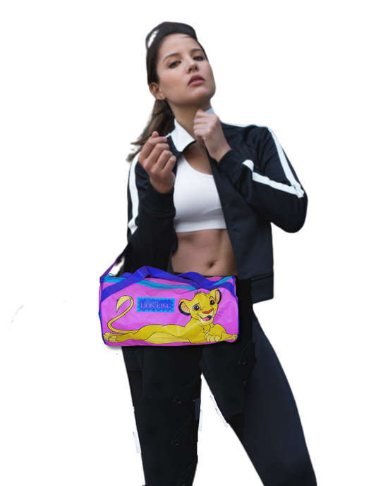 The Lion King Pink Duffel Bag β Young Simba Edition