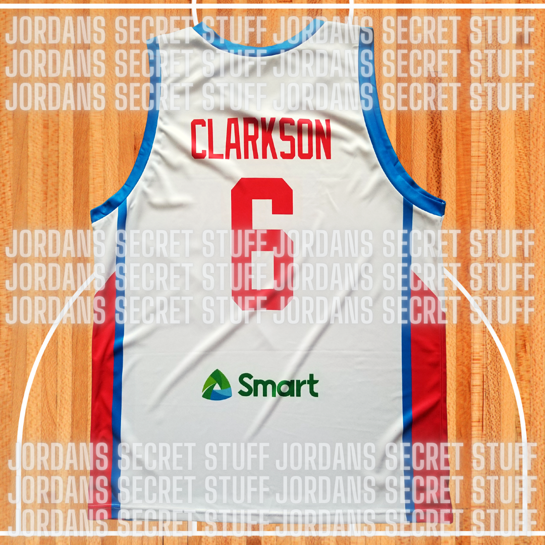 JordansSecretStuff Jordan Clarkson Philippines World Jersey Pilipinas Filipino Asia Cup Basketball XS / Blue