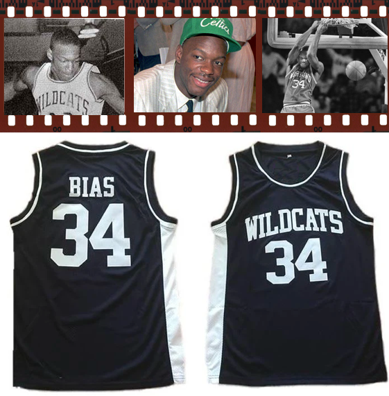 Without Bias Len Bias Limited Series Wildcats High School Jersey JordansSecretStuff