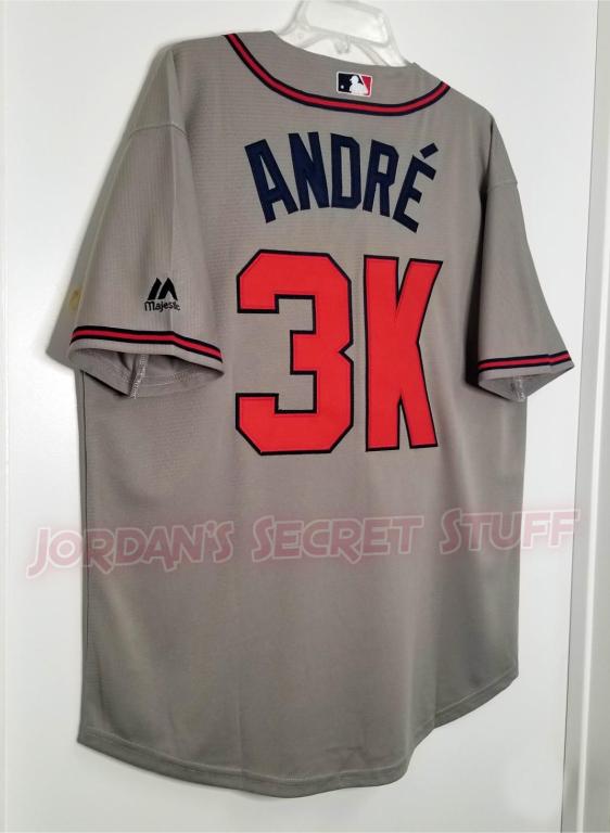 Andre 3000 "Player's Ball" Atlanta Braves Baseball #3K Music Jersey Custom Throwback 90's Retro Music Video Jersey