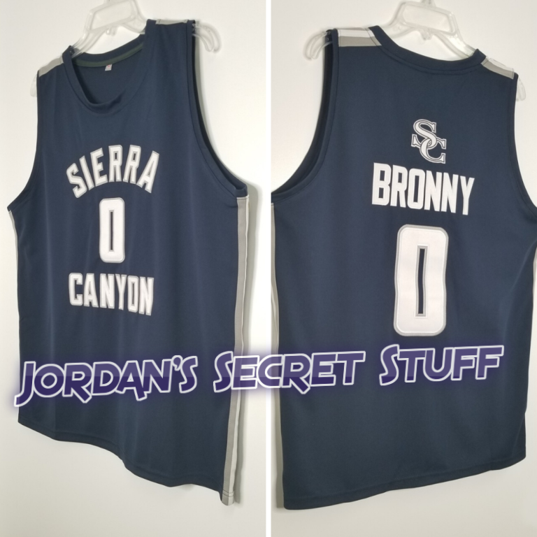 JordansSecretStuff Bronny James High School Jersey Sierra Basketball White Color Alternate 2XL