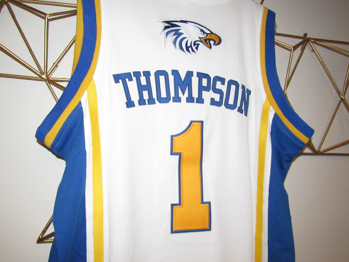 JordansSecretStuff Klay Thompson Eagles High School Basketball Jersey (Away) Custom Throwback Retro Jersey XL