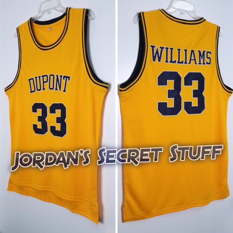 JordansSecretStuff Jason Williams Dupont High School Basketball Jersey Custom Throwback Retro Jersey L
