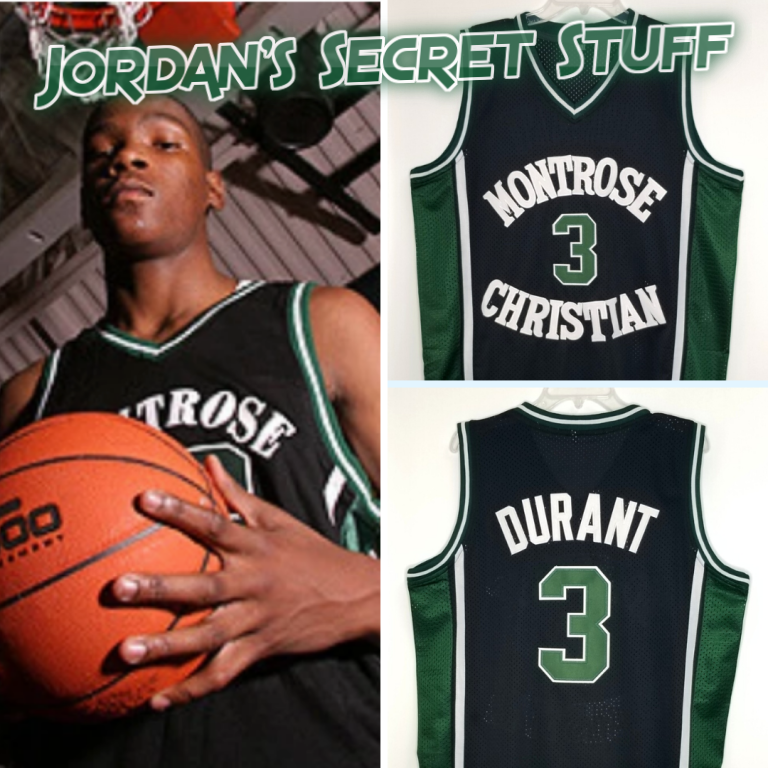 Kevin Durant Montrose Christian High School Basketball Jersey Custom Throwback Retro Jersey