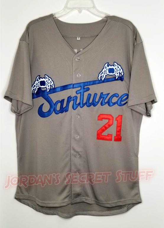 Roberto Clemente Santurce Puerto Rico Basketball Jersey Custom Throwback Retro Jersey