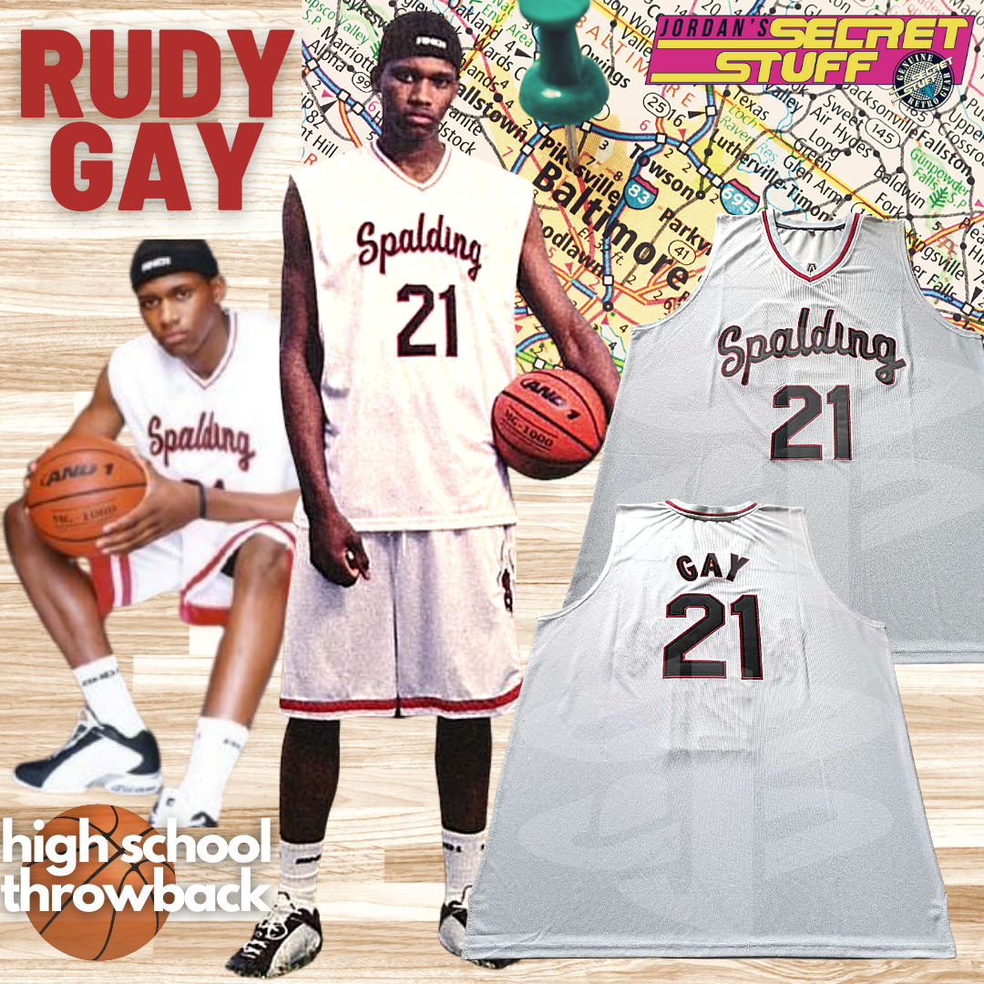Rudy Gay High School Throwback Archbishop Spalding Baltimore Retro Jer JordansSecretStuff