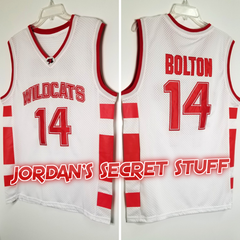 JordansSecretStuff Troy Bolton High School Musical Movie Wildcats #14 Basketball Jersey Custom Throwback Retro Movie Jersey Large