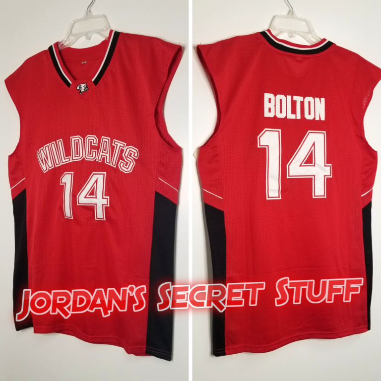 Movie Troy Bolton #14 Basketball Jersey Wildcats High School  Basketball Jersey Stitched Red,Hip Hop Movie Shirts : Sports & Outdoors
