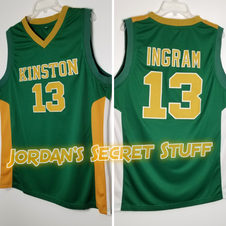 JordansSecretStuff Brandon Ingram Kinston High School Basketball Jersey Custom Throwback Retro Jersey M