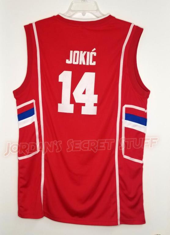Nikola Jokic Serbia EuroLeague Basketball Jersey Custom Throwback Retro Jersey