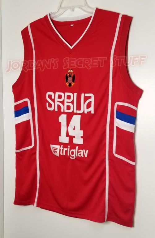Nikola Jokic Serbia EuroLeague Basketball Jersey Custom Throwback Retro Jersey