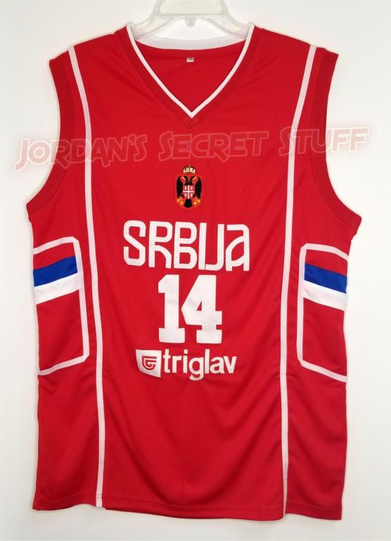 Nikola Jokic Serbia EuroLeague Basketball Jersey Custom Throwback Retro Jersey