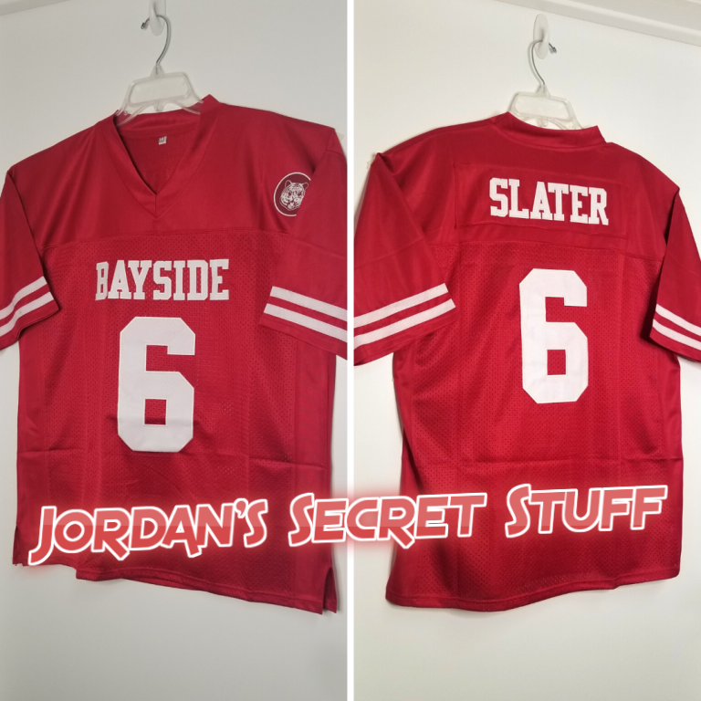 AC Slater Saved by the Bell Bayside #6 Football Jersey Custom Throwback 90's Retro TV Show Jersey