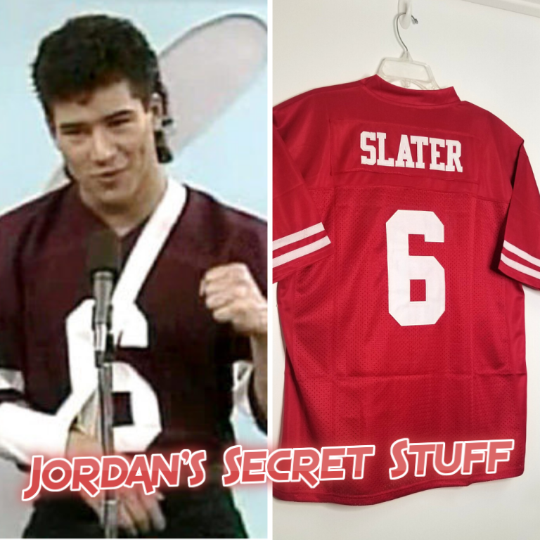 AC Slater Saved by the Bell Bayside #6 Football Jersey Custom Throwback 90's Retro TV Show Jersey