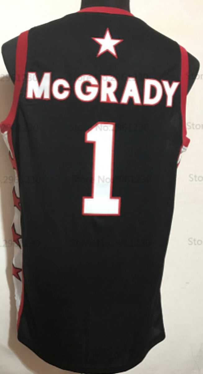 High School Magic 1 Tracy Mcgrady Red Mount Zion Christian Academy NBA Men  Jersey
