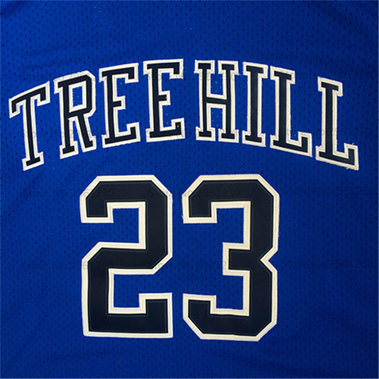 JordansSecretStuff Nathan Scott One Tree Hill TV #23 Basketball Jersey (Black) Custom Throwback Retro TV Show Jersey 3XL