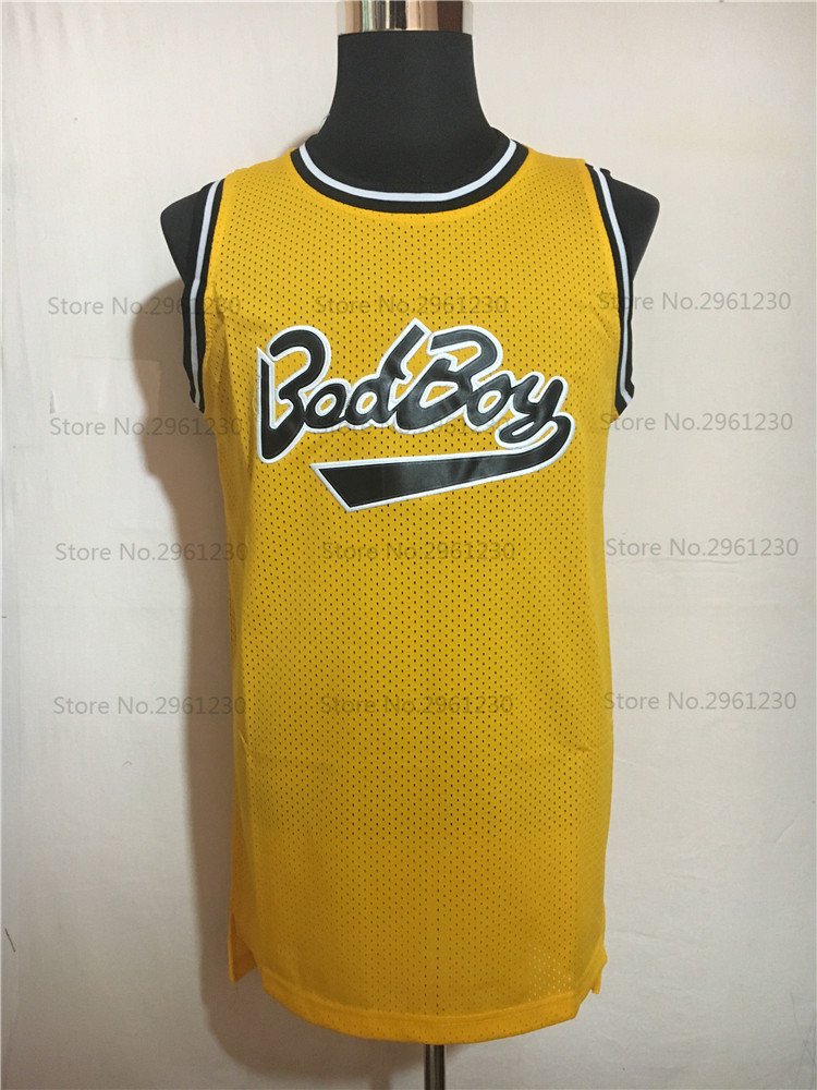 Biggie Smalls Notorious B.I.G. Bad Boy #72 Juicy Video Basketball Jersey  Yellow throwback jersey – BuyMovieJerseys