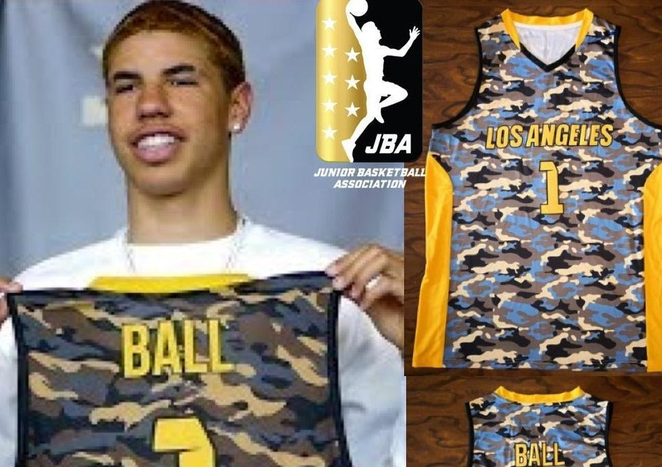 LaMelo Ball JBA Los Angeles League Basketball Jersey Custom Ballers Jersey
