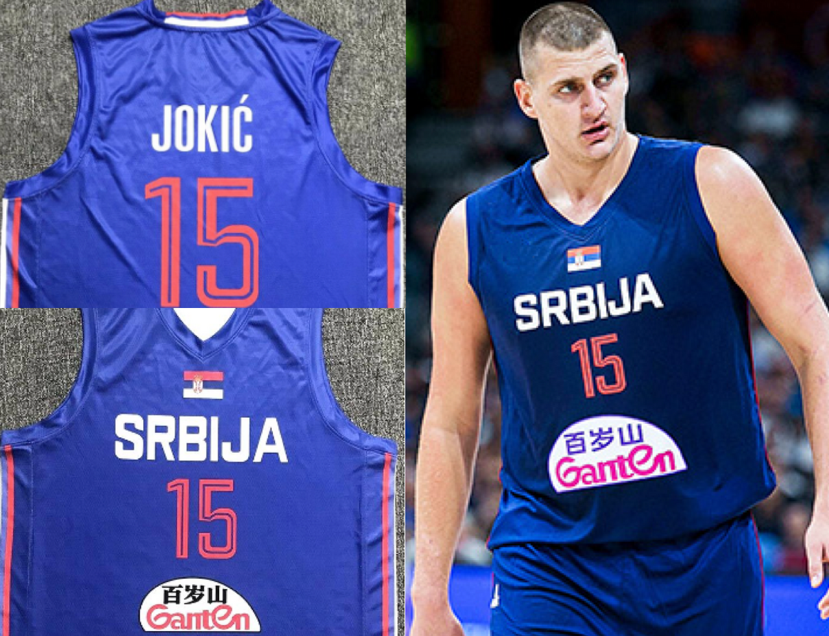 Authentic Nikola Jokic Serbia Euro 14 Basketball Jersey