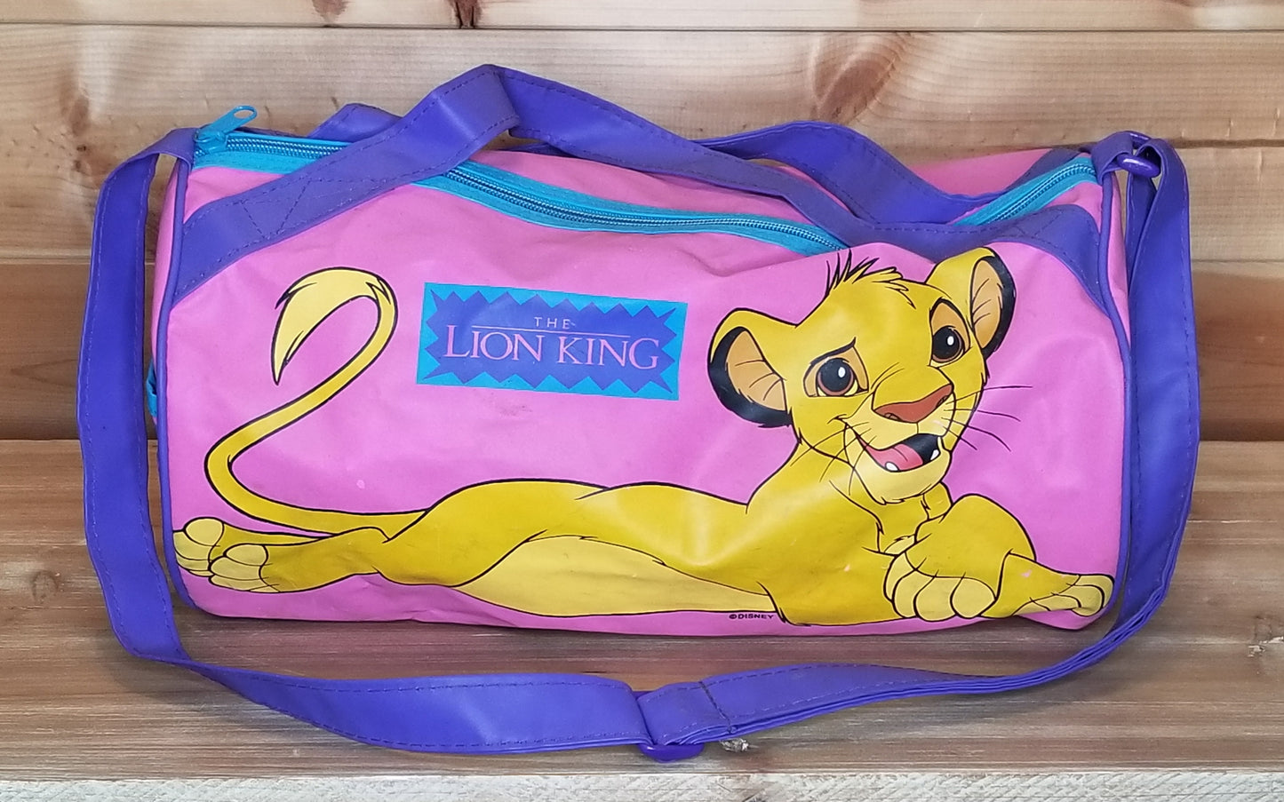 The Lion King Pink Duffel Bag – Young Simba Edition