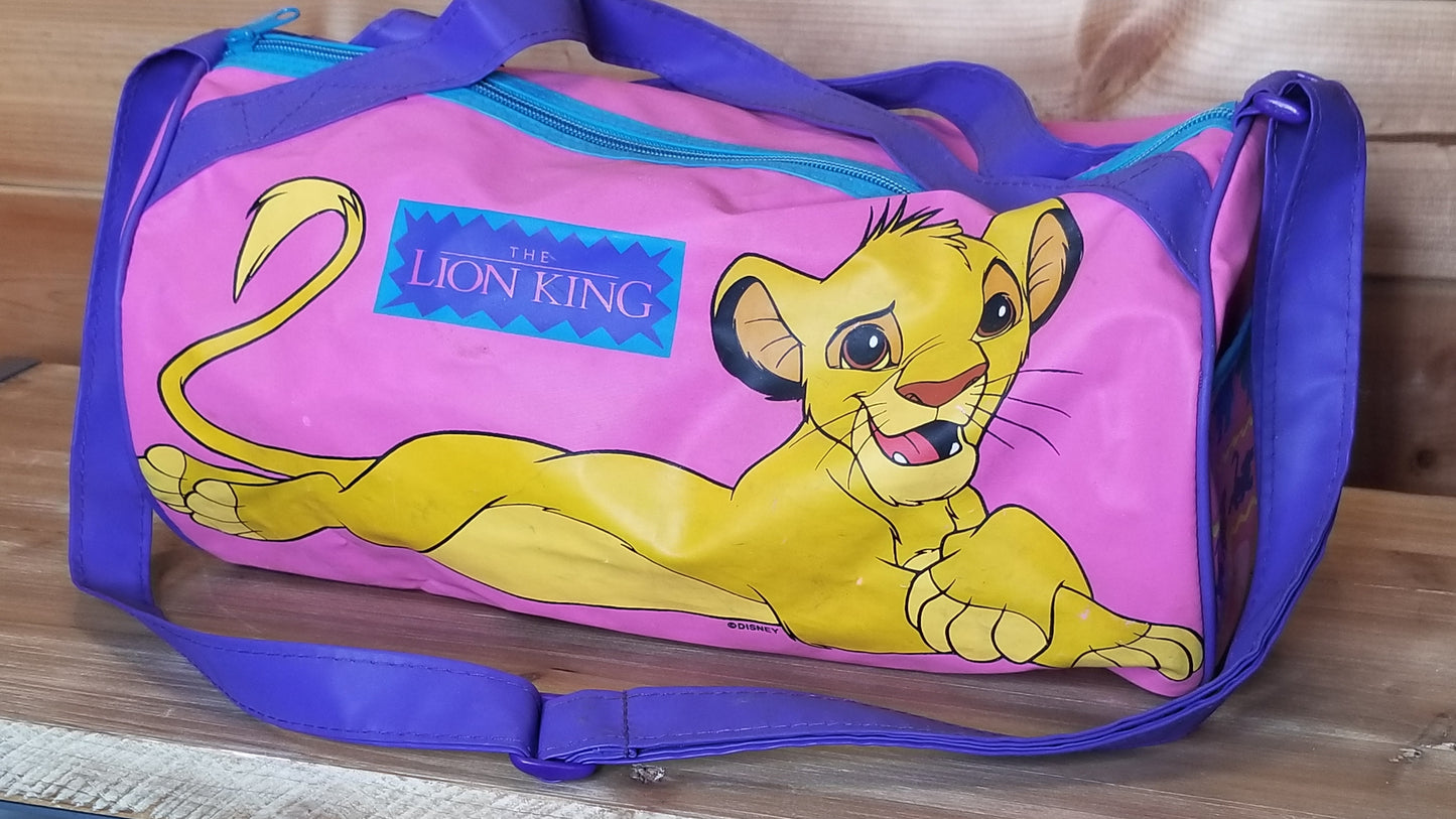 The Lion King Pink Duffel Bag – Young Simba Edition