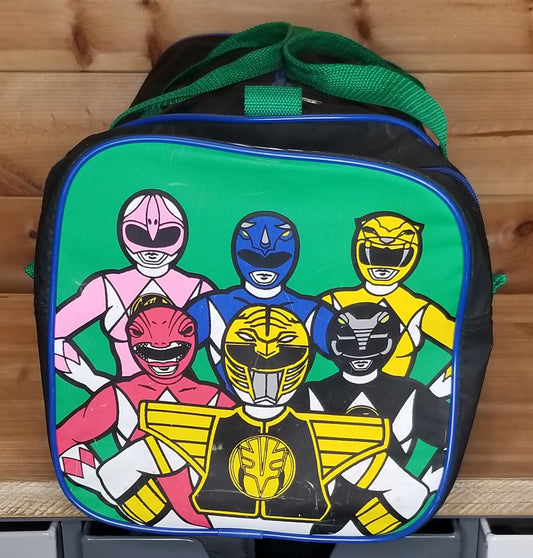 Vintage Mighty Morphin Power Rangers Duffle Bag - Black with Green Straps