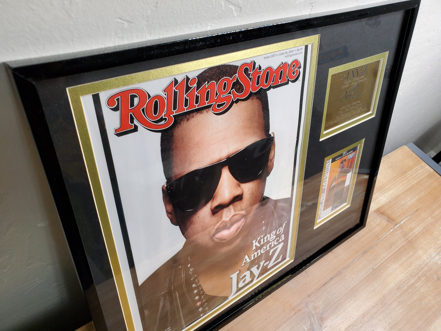 Jay-Z Framed Memorabilia – Rolling Stone Cover &amp; Collectible Card