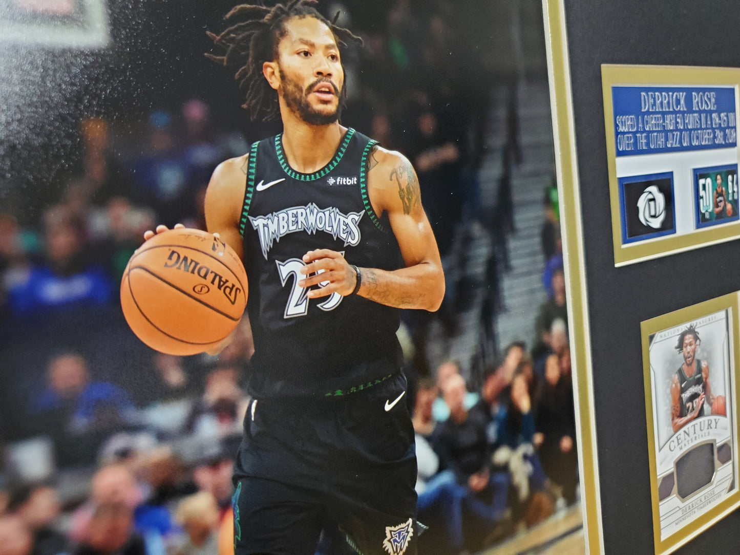 Derrick Rose 50-Point Game Framed Memorabilia Display