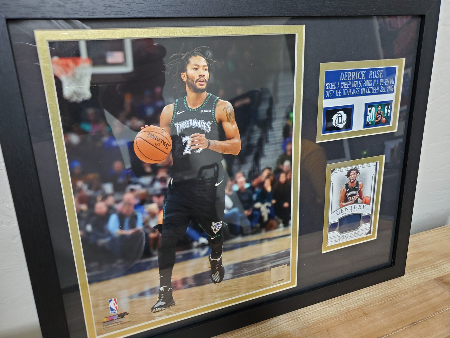 Derrick Rose 50-Point Game Framed Memorabilia Display