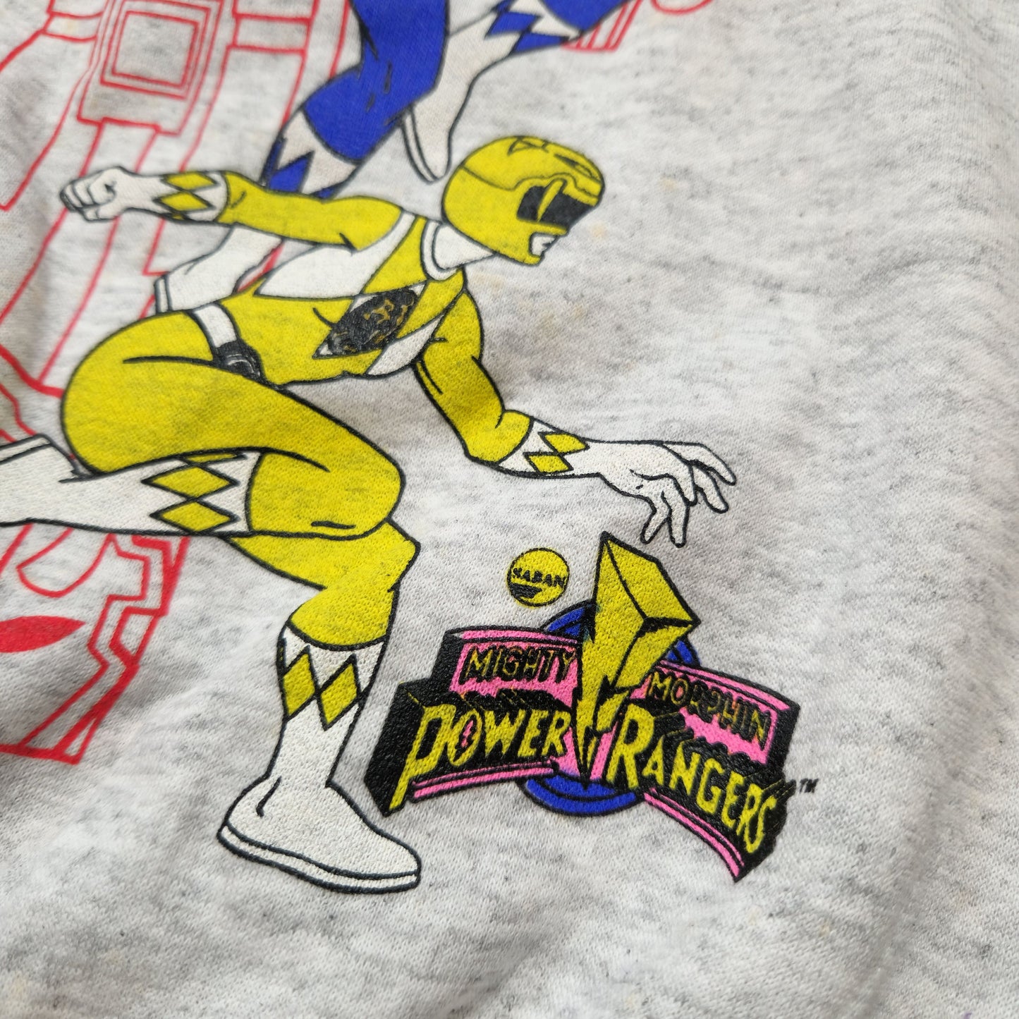Vintage Mighty Morphin Power Rangers Sweatshirt Officially Licensed 1990s