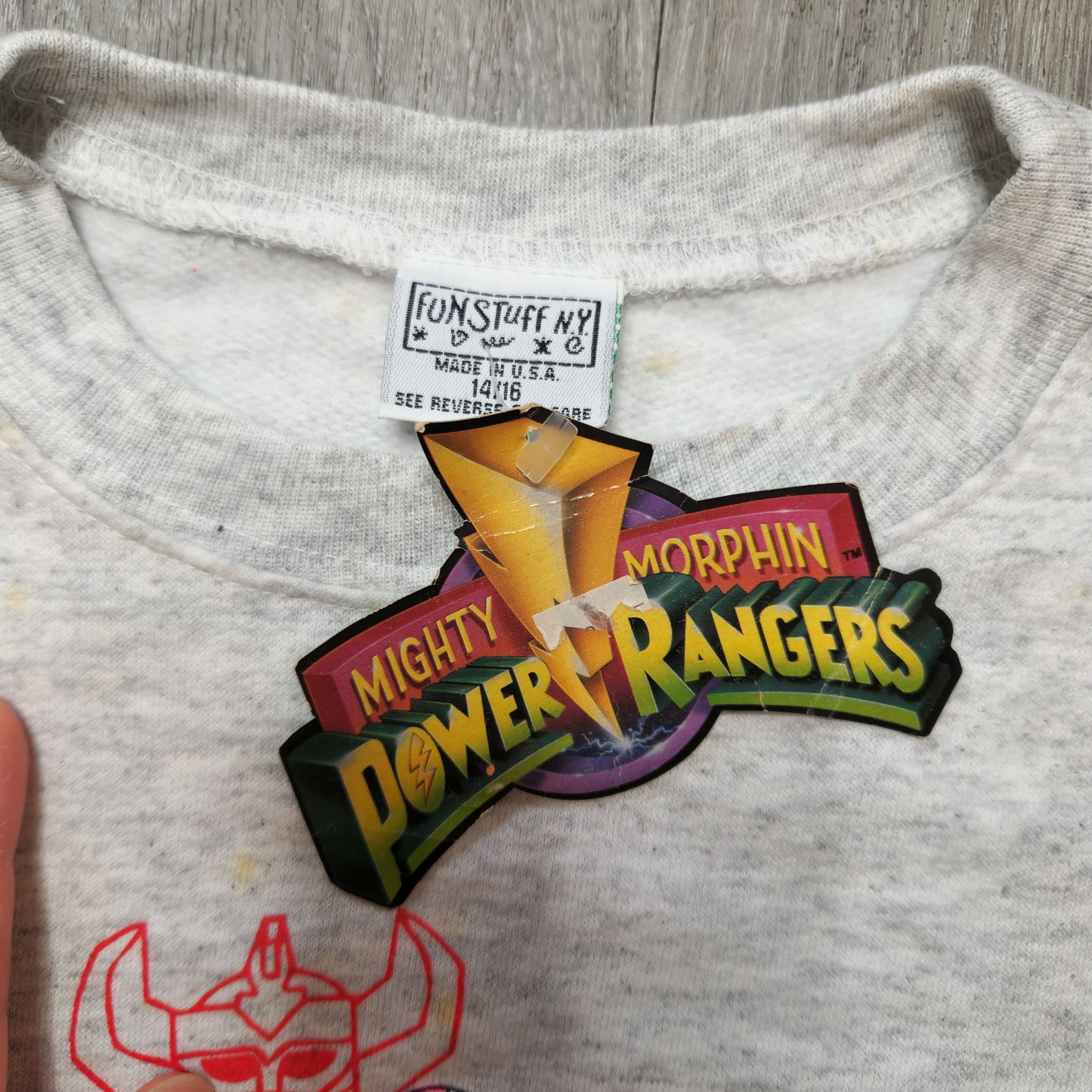 Vintage Mighty Morphin Power Rangers Sweatshirt Officially Licensed 1990s