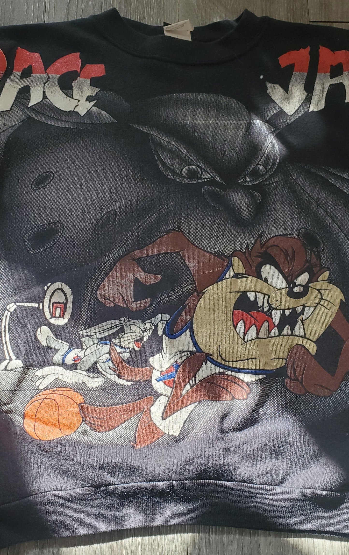 1996 Warner Bros Space Jam Looney Tunes Tune Squad Sweatshirt Youth Large