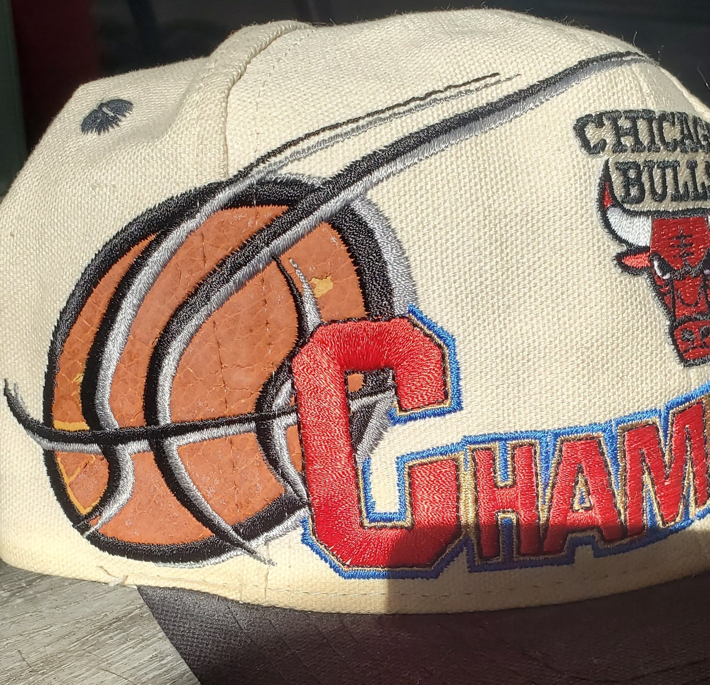 1996 Chicago Bulls NBA Champions Dynasty Fitted Hat Vintage