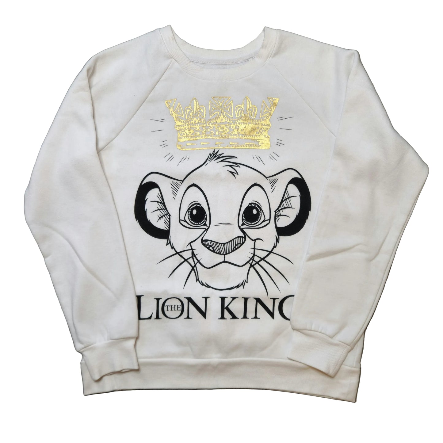 Vintage Disney The Lion King Simba White Sweatshirt Officially Licensed
