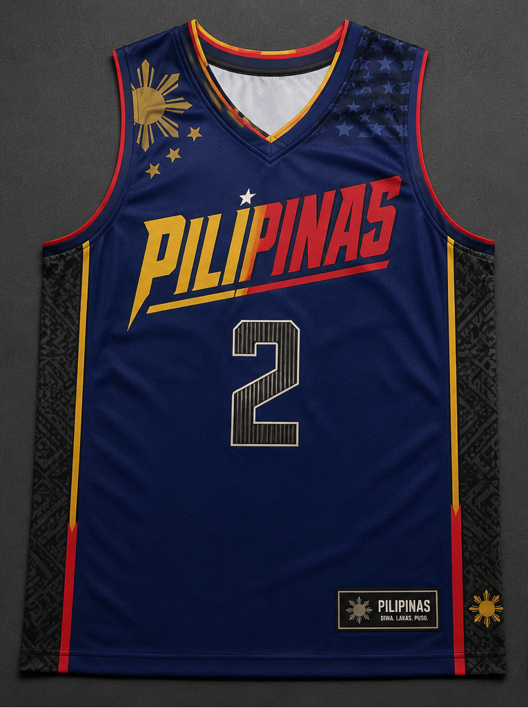 NEW Pilipinas Hybrid Jersey USA Country FIBA Filipino American Basketball