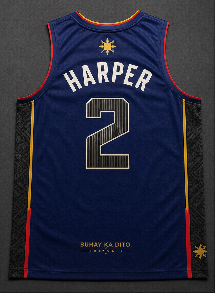 NEW Pilipinas Hybrid Jersey USA Country FIBA Filipino American Basketball