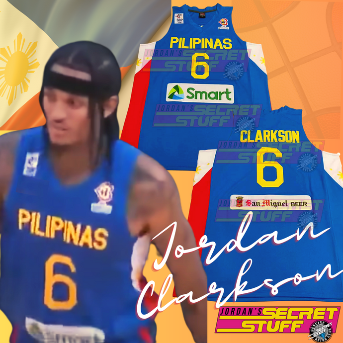 JordansSecretStuff Jordan Clarkson Philippines World Jersey Pilipinas Filipino Asia Cup Basketball S / White