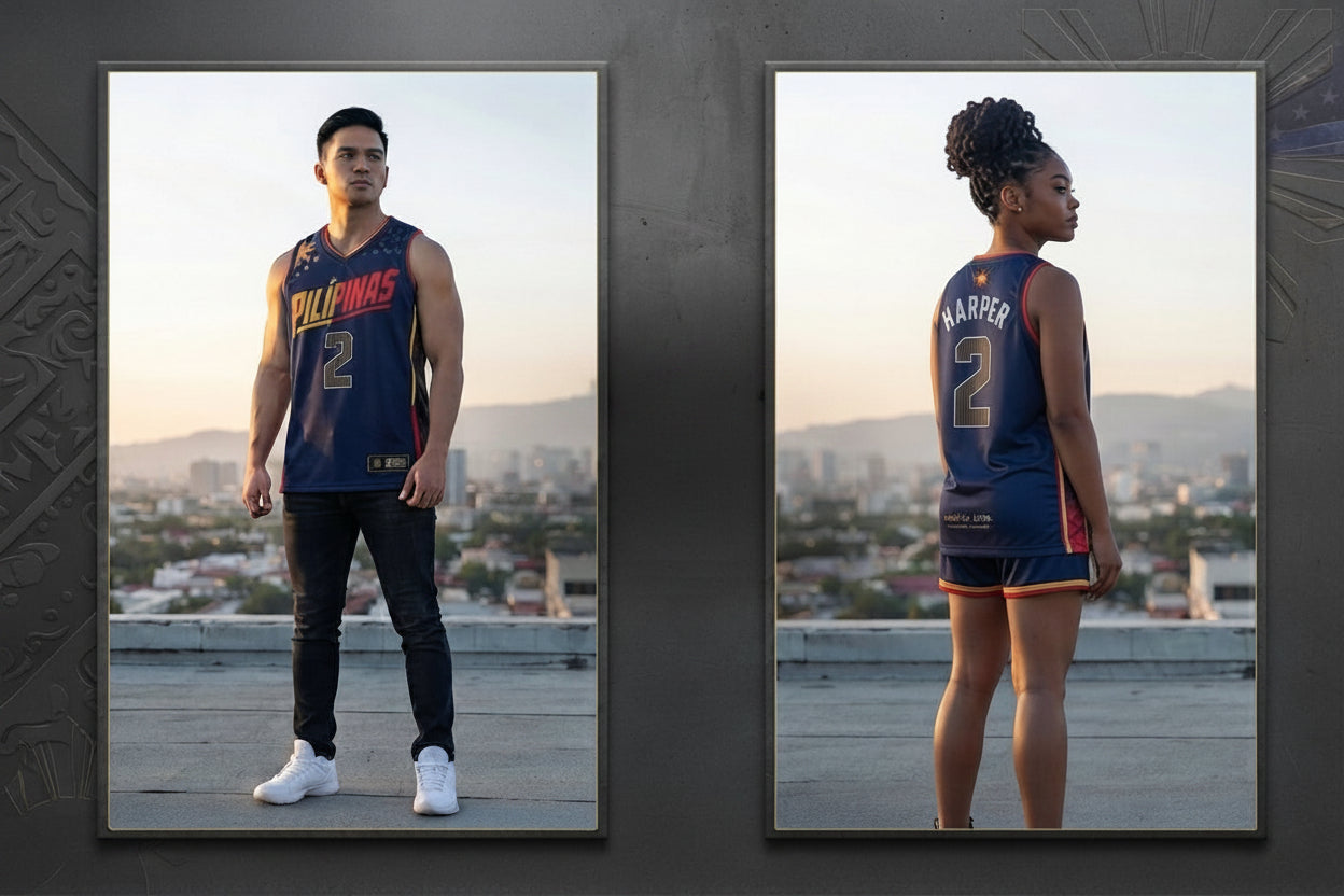 NEW Pilipinas Hybrid Jersey USA Country FIBA Filipino American Basketball