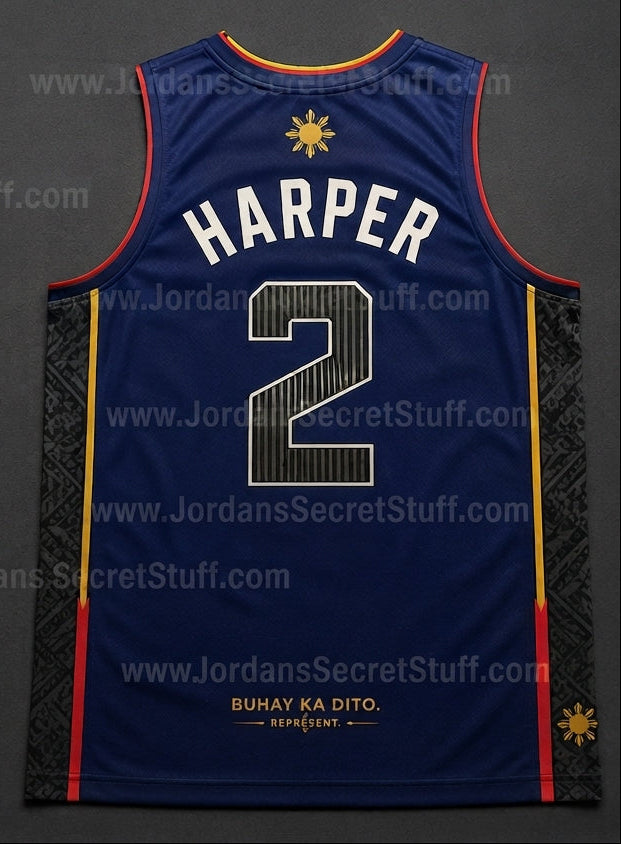 NEW Pilipinas Hybrid Jersey USA Country FIBA Filipino American Basketball