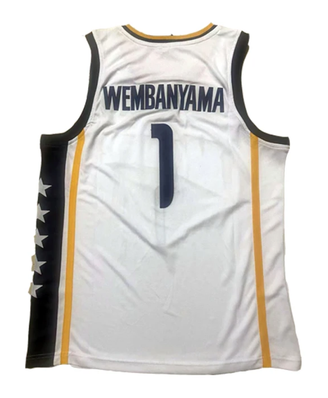 France Top Draft Lottery Pick Victor Wembanyama METS Euroleague Home Jersey