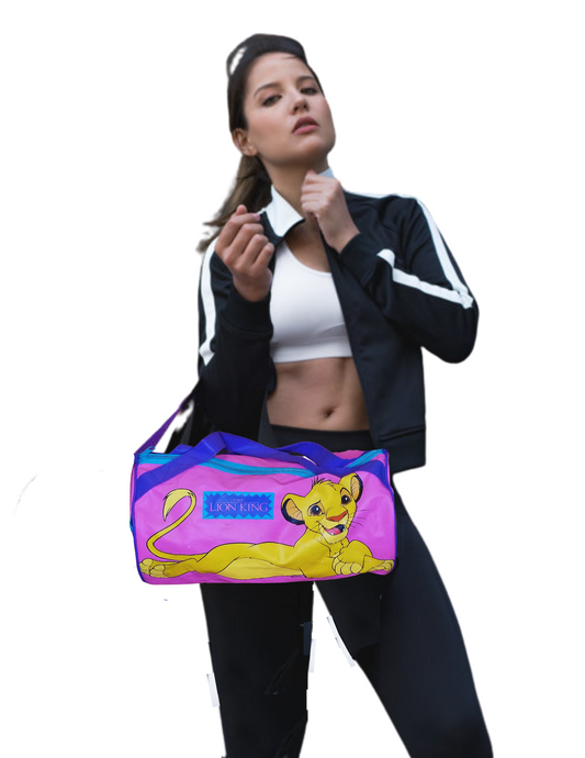 The Lion King Pink Duffel Bag – Young Simba Edition