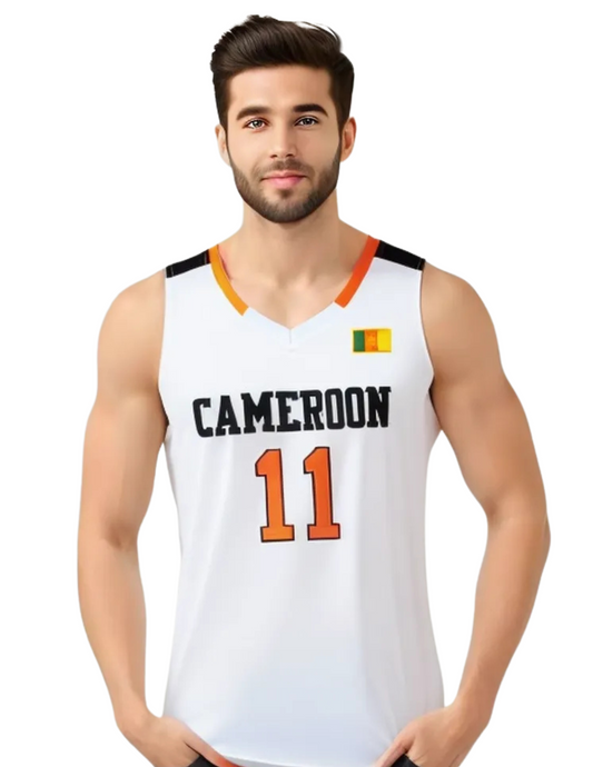 Joel Embiid Cameroon EuroLeague Basketball Jersey Custom Throwback Retro Jersey