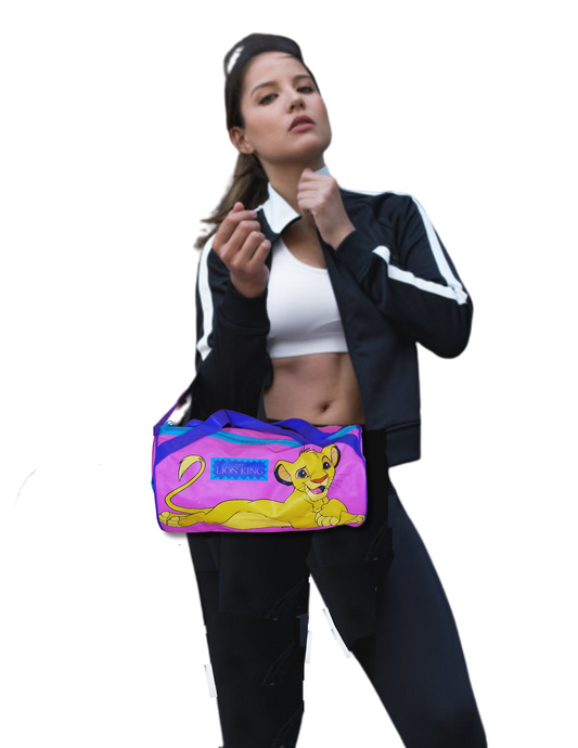 The Lion King Pink Duffel Bag – Young Simba Edition