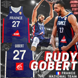 Rudy Gobert France National Team Euro League Jersey