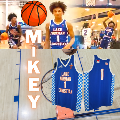 MIKEY *New 2021* Lake Norman Christian North High School Basketball Jersey