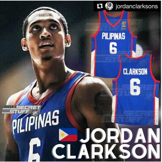 Jordan Clarkson Philippines World Jersey Pilipinas Filipino Asia Cup Basketball