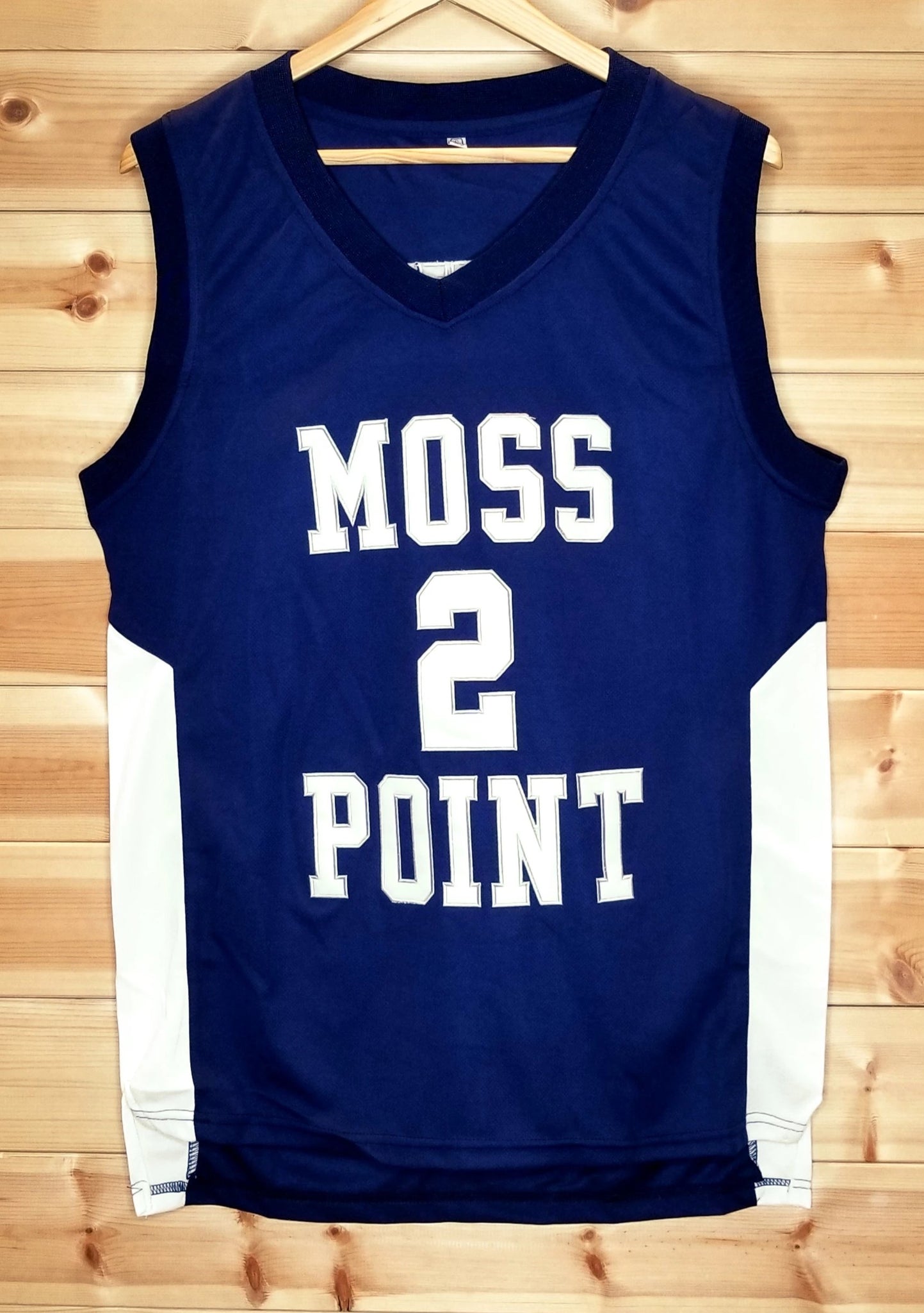 Devin Booker 2 Moss Point High School Blue Basketball Jersey