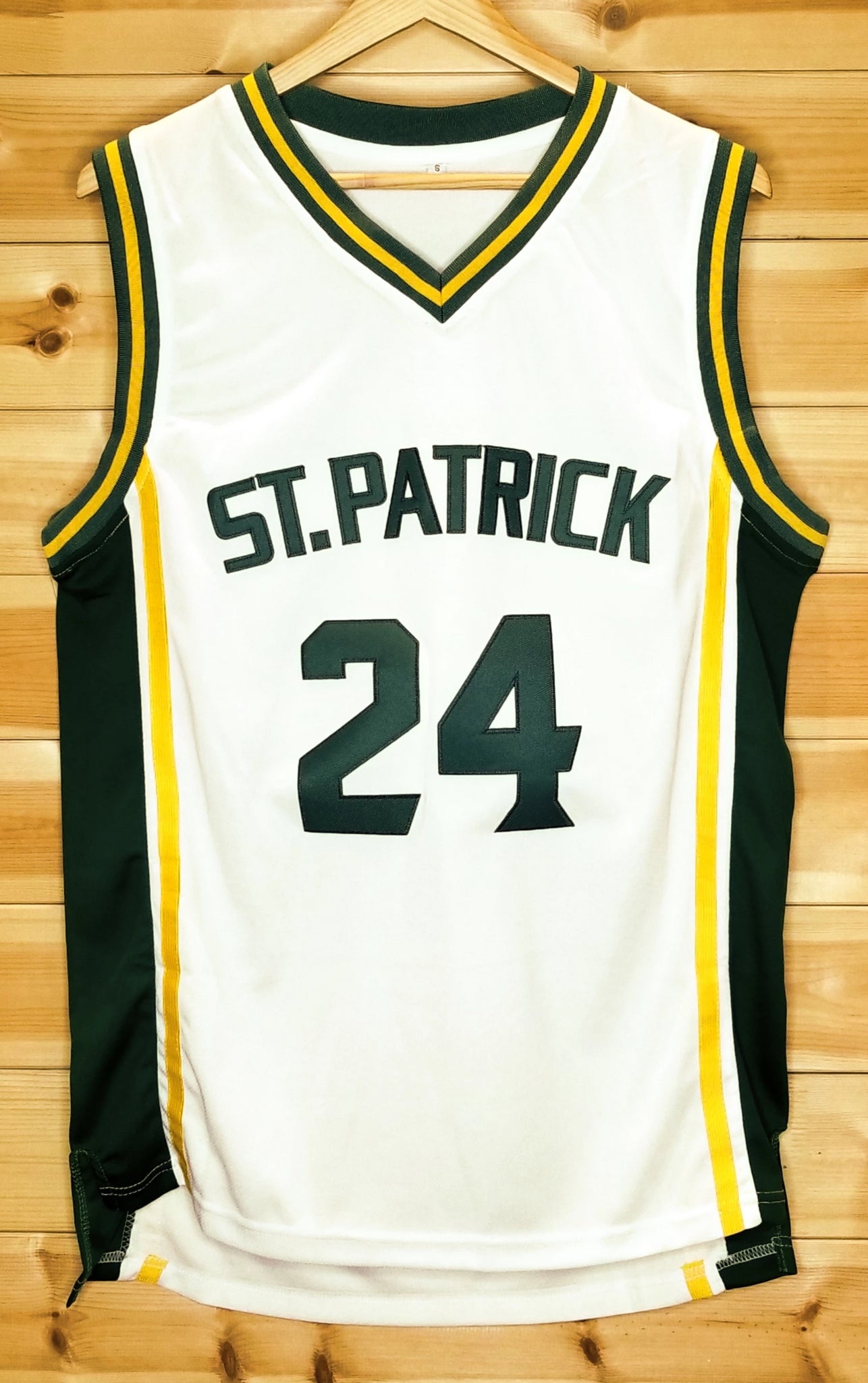 JordansSecretStuff Kyrie Irving St. Patrick High School Basketball Jersey (Away) Custom Throwback Retro Jersey L