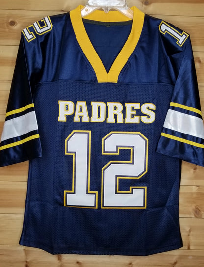 Tom Brady Padres High School Football Jersey Custom Throwback Retro Jersey